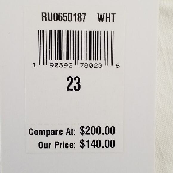 7 For All Mankind Gwenevere White Skinny Jeans | Size 23 | NWT - Picture 9 of 11